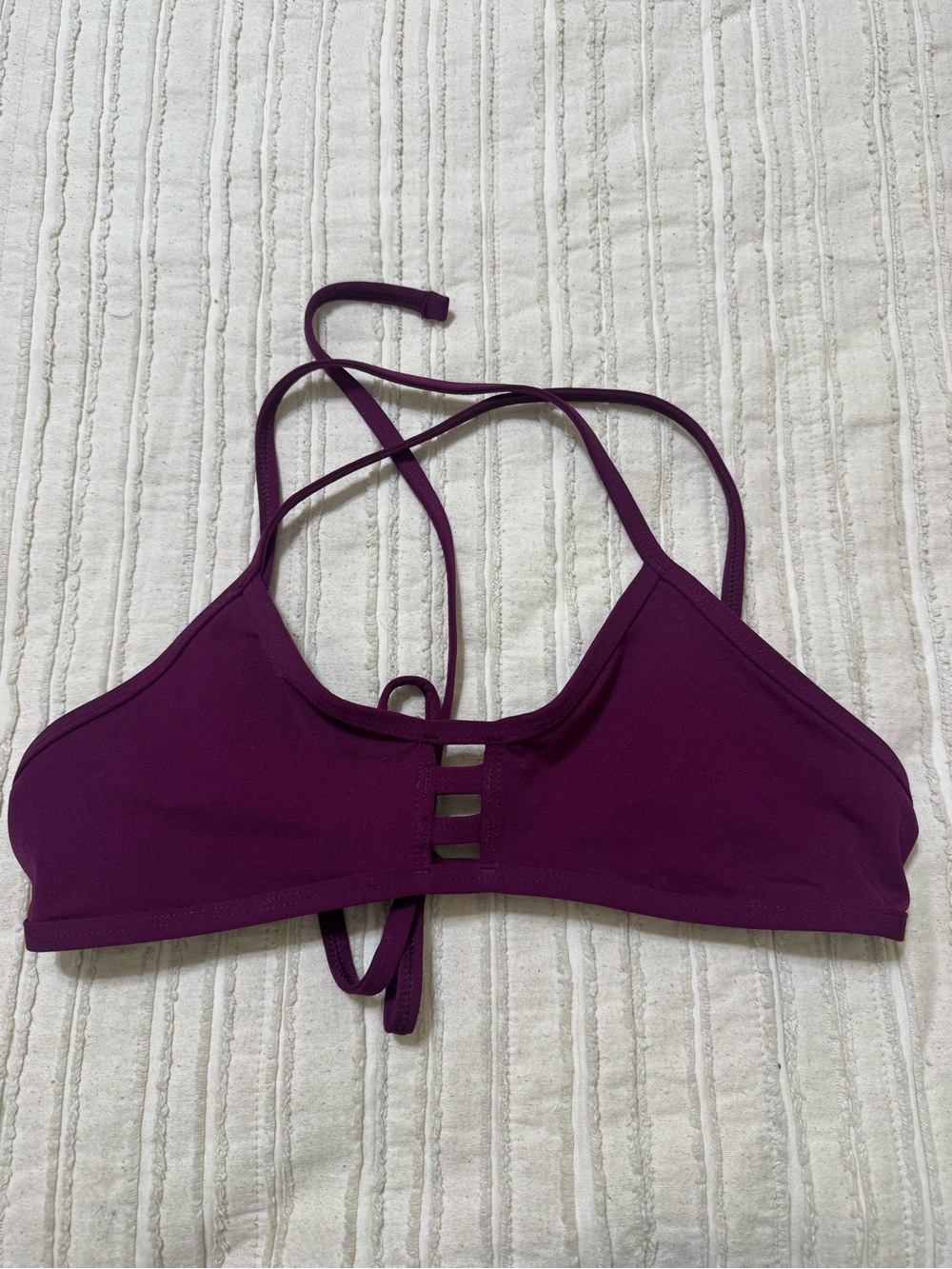 Jolyn Clothing Tomcat Bikini Top Plum
